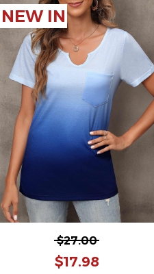 Blue Pocket Short Sleeve T Shirt