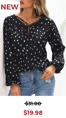 Black Brush Stroke Print Cross Strap T Shirt