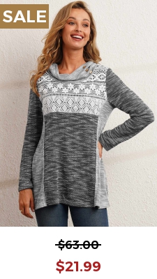 Grey Lace Patchwork Contrast Color Long Sleeve Sweatshirt