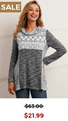 Grey Lace Patchwork Contrast Color Long Sleeve Sweatshirt