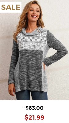 Grey Lace Patchwork Contrast Color Long Sleeve Sweatshirt