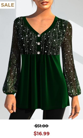 Christmas Design Velvet Stitching Sequin T Shirt