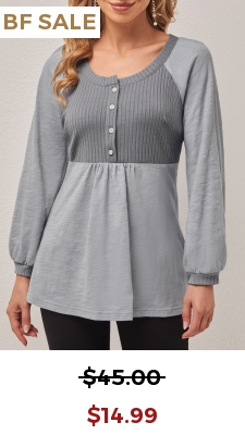 Long Sleeve Round Neck Grey T Shirt