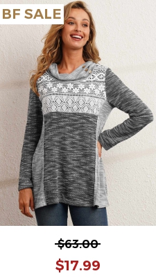 Grey Lace Patchwork Contrast Color Long Sleeve Sweatshirt