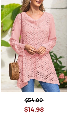 Lace Patchwork Asymmetric Hem Pink Sweatshirt