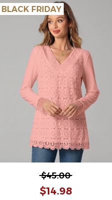 Lace Patchwork Pink V Neck T Shirt