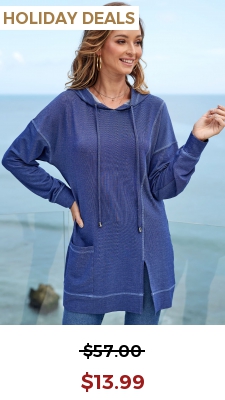 Solid Long Sleeve Pocket Drawstring Detail Hoodie