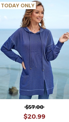 Solid Long Sleeve Pocket Drawstring Detail Hoodie