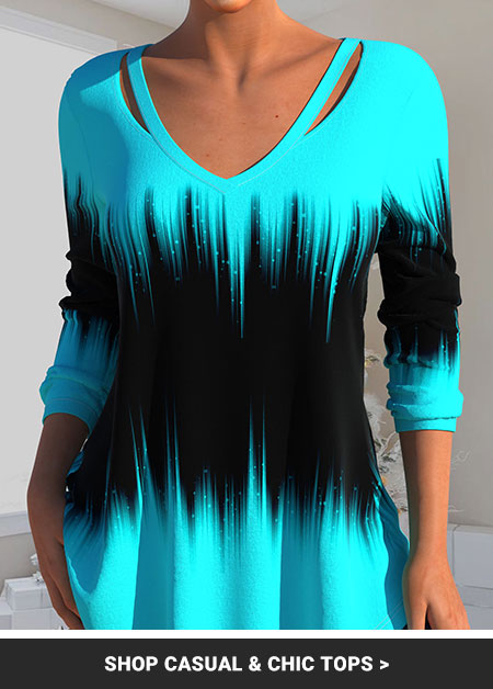 Red Ombre Long Sleeve Round Neck Sweatshirt