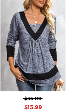 Dark Grey Marl Button Long Sleeve T Shirt