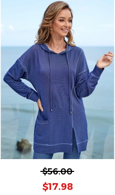 Solid Long Sleeve Pocket Drawstring Detail Hoodie