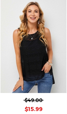 Round Neck Tank Top and Black Camisole