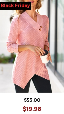 Dusty Pink Cross Hem Long Sleeve Sweatshirt