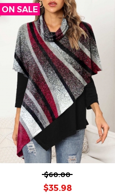 Geometric Print Asymmetric Hem 3/4 Sleeve Sweatshirt