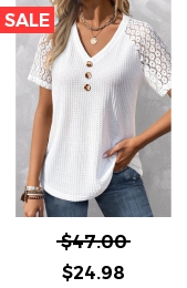 Plus Size Short Sleeve V Neck T Shirt