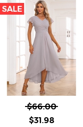Light Grey Twist Short Sleeve V Neck Dress
