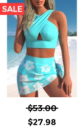 Mesh High Waisted Tropical Plants Print Bikini Set