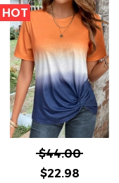 Orange Twist Ombre Short Sleeve T Shirt