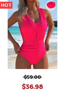 Hot Pink One Piece Swimwear and Bra