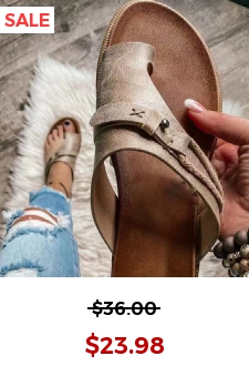 Light Coffee Toe Post Falt Asymmetric Flip Flops