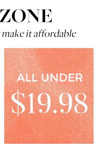 Elevate your wardrobe with chic styles at unbeatable prices! Everything here is under $19.98, perfect for refreshing your look.